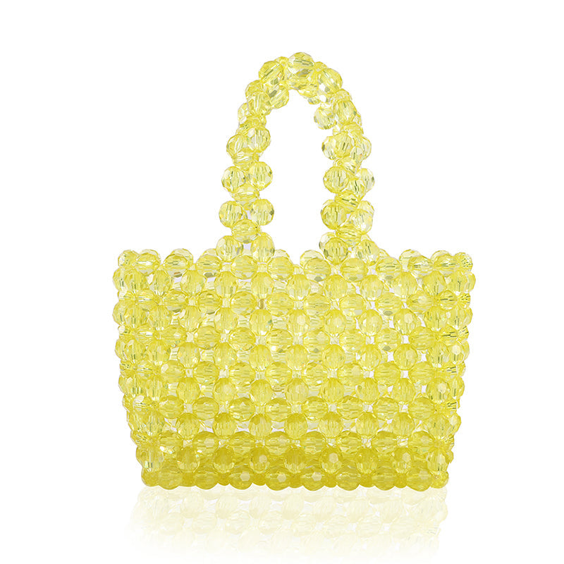 Transparent Acrylic Yellow Handbag