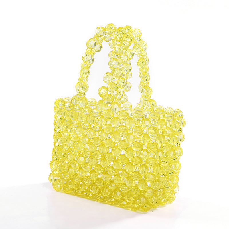 Transparent Acrylic Yellow Handbag