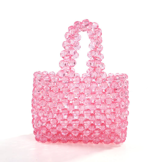 Transparent Acrylic Pink Handbag