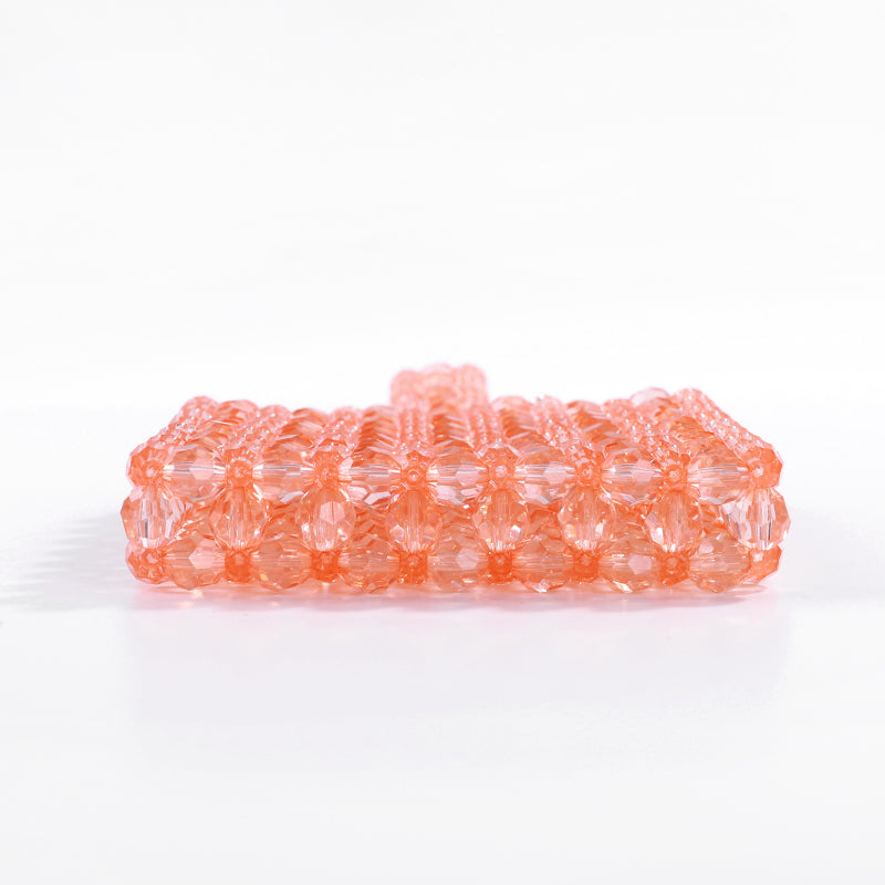 Transparent Acrylic Pink Clutch