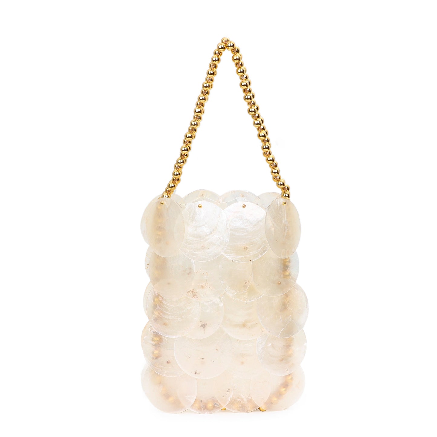 Shell Flakes White Clutch