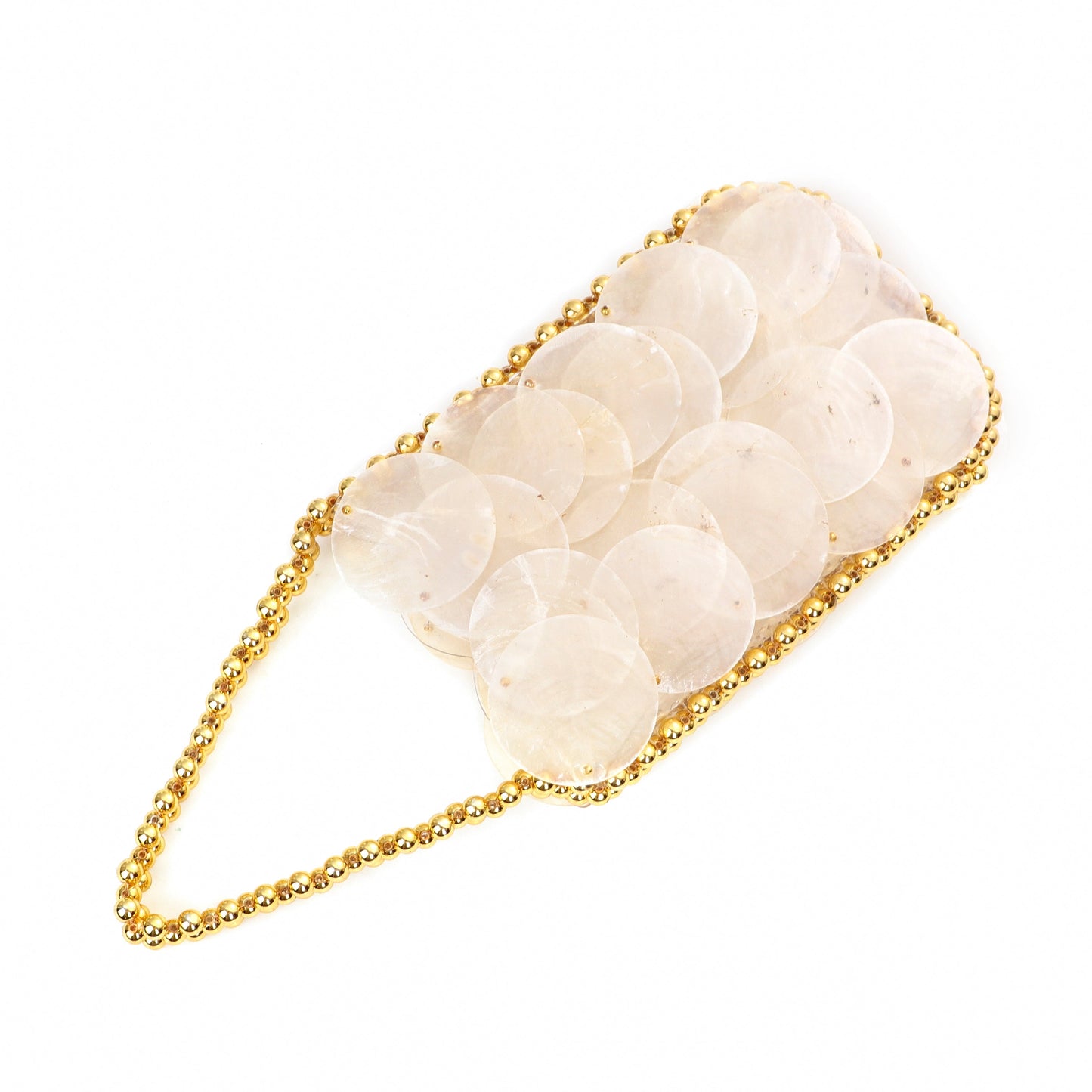 Shell Flakes White Clutch