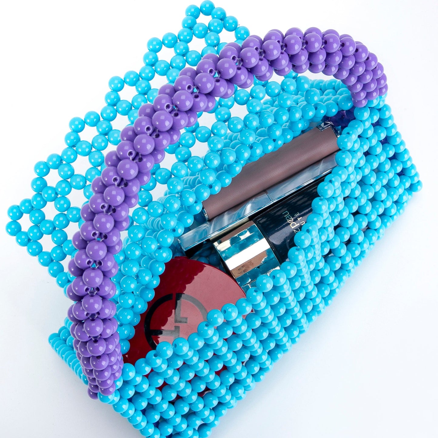 Purple&Blue Triangle Clutch