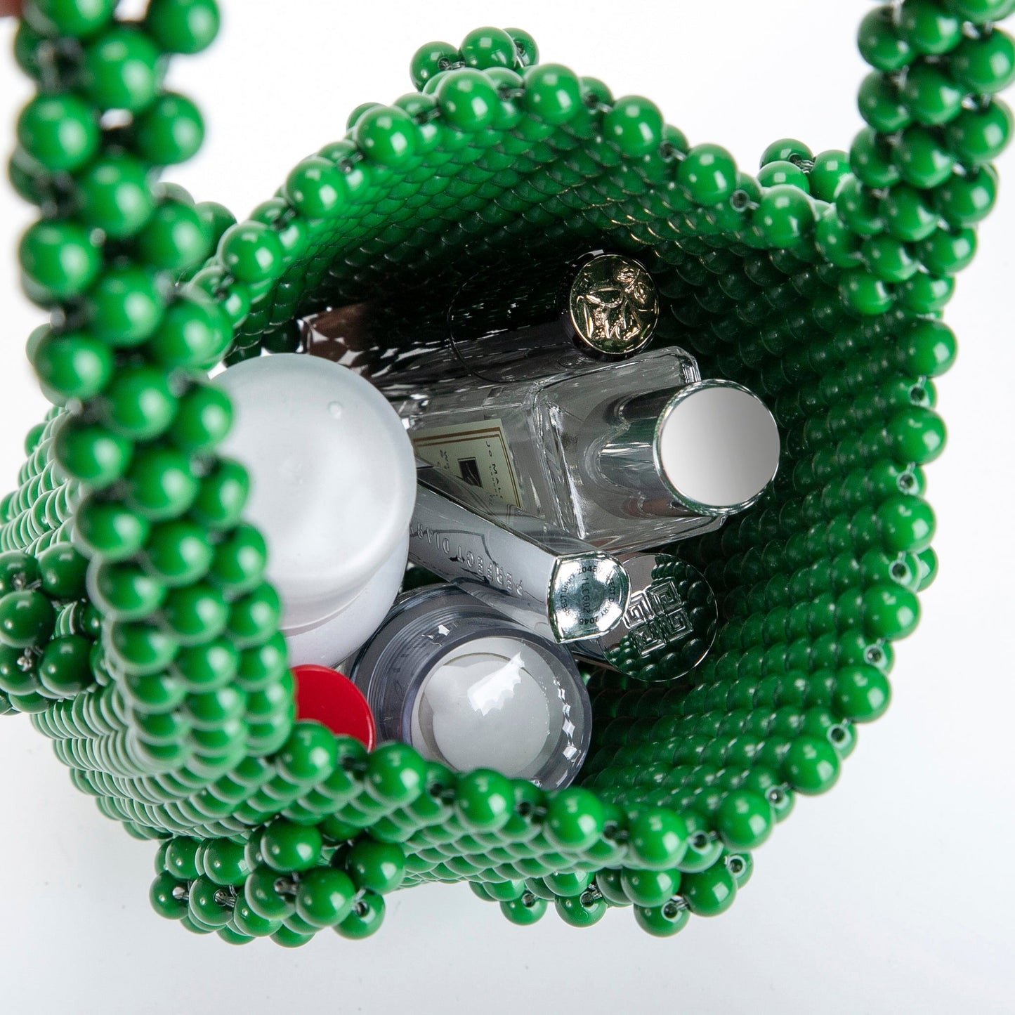 Green Beaded Bucket