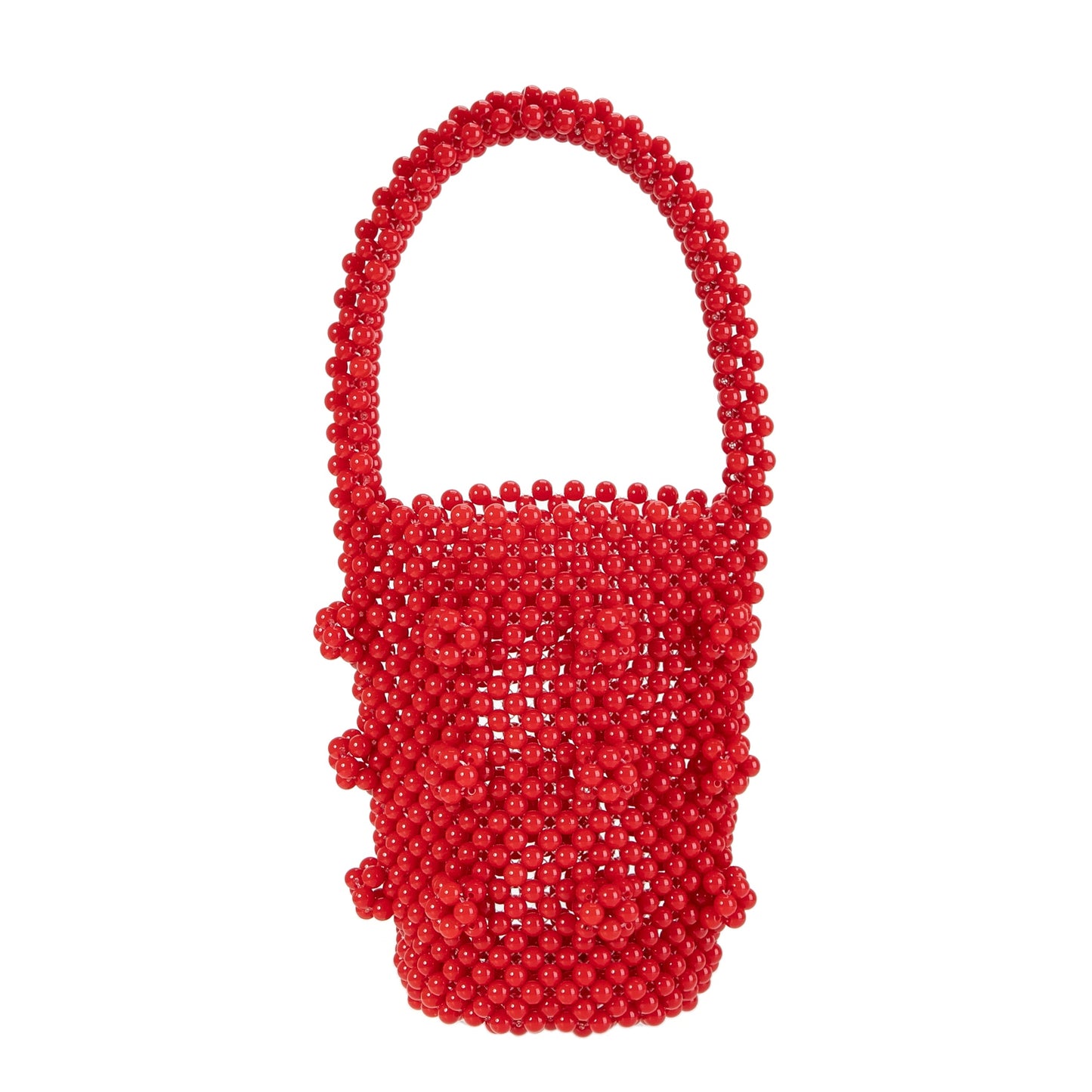 Red Beaded Bucket