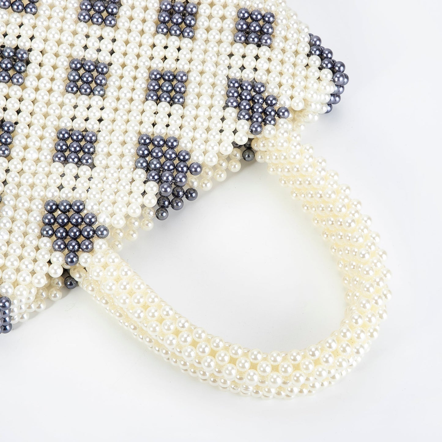 Plaid Beads Clutch