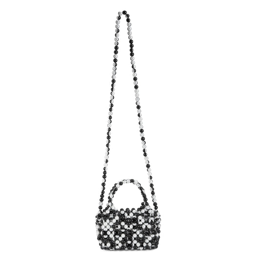 Half Black White Shoulderbag