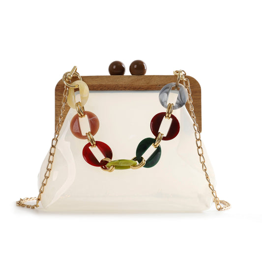 White PVC Handbag