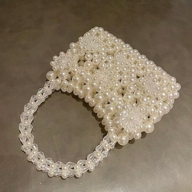 クリアフローラルクラッチ