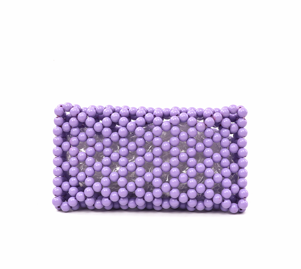 Purple Triangle Clutch